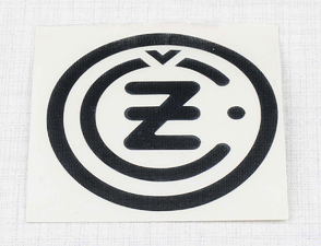 Sticker "CZ" 50mm - black (CZ 125 175 250 350) / 