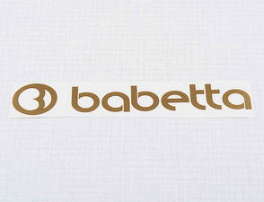 Sticker Babetta 135x25mm - golden (Jawa 50 Babetta 207 210) / 
