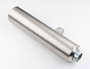 End part of double chamber exhaust silencer - right (Jawa 350 640) / 
