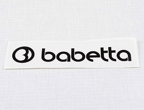 Sticker Babetta 135x25mm - black (Jawa 50 Babetta 207 210) / 