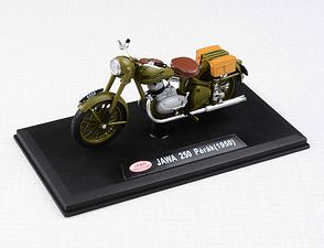 1:18 scale model Jawa 250 Perak (1950) - MILITARY GREEN / 