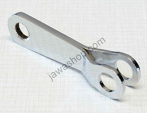 Brake arm lever 90mm - chrome (Jawa CZ 125 175 250 350 Panelka) / 