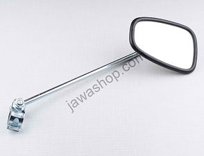 Rearview mirror with clamp - oval (Jawa CZ 125 175 250 350) / 