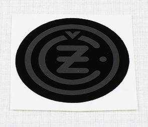 Sticker "CZ" 47mm - black / silver (CZ 125 175 250 350) / 