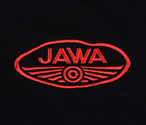 T-shirt black with red JAWA logo (L Size) / 