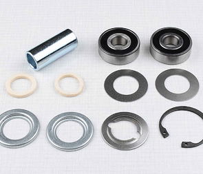 Wheel hub bearing set with spacer 50mm (Jawa CZ 125 175 250 350 Panelka) / 