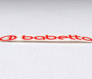 Sticker Babetta 135x25mm - red (Jawa 50 Babetta 207 210) / 