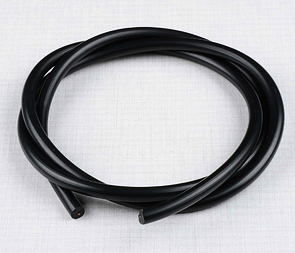 High voltage ignition cable - black 1m (Jawa CZ 125 175 250 350) / 