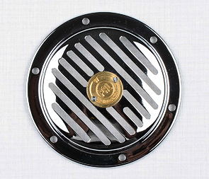 Electric horn cover d107mm - golden PAL (Jawa CZ 125 175 250 350 Kyvacka) / 