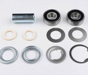 Wheel hub bearing set with spacer 50mm (Jawa CZ 125 175 250 350 Panelka) / 