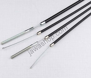Bowden cable set with adjustment (Jawa CZ 125 175 250 350 Kyvacka) / 