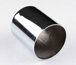 Rear shock cover - upper outer, chrome (Jawa Perak CZ 125 150 C) / 