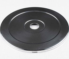 Wheel hub cover front - polished (Jawa CZ 125 175 250 350 Panelka) / 