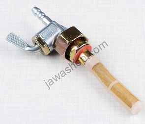Fuel tap with nut - Jikov (Jawa CZ 125 175 250 350) / 