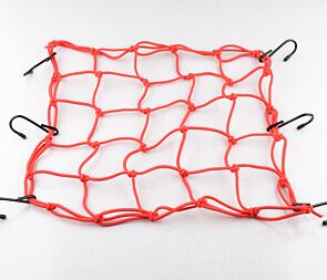 Elastic luggage net 50x50cm - red (Jawa CZ Simson) / Elastic luggage net 50x50cm - red (Jawa CZ Simson) /