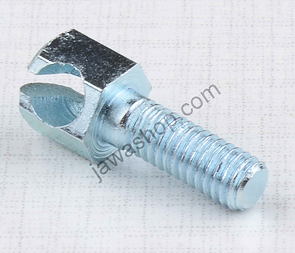 Holder of front brake bowden cable M6 - zinc (Jawa 250 350 Perak) / 