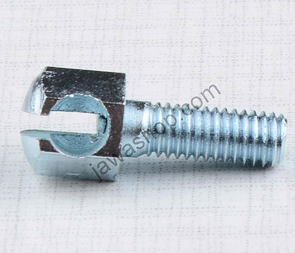 Holder of front brake bowden cable M6 - zinc (Jawa 250 350 Perak) / 