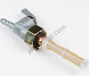 Fuel tap with nut (Jawa CZ 125 175 250 350) / 