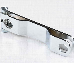 Brake arm lever - chrome (Jawa 50 Pionyr 20 21 23) / 