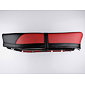 Seat black / red side - flat (Jawa CZ 250 350 Panelka) / 