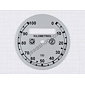 Speedometer plate 100kmh - silver AP-CZ (CZ 125 150 B C T) / 