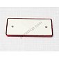 Square reflector 95x45mm with holes - red (Jawa CZ 125 175 250 350) / 