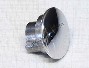 Twist grip (handlebars) Plug - right, polished (Jawa CZ 125 175 250 350) / 