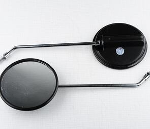 Rearview mirror Left + Right set - circle, M8x1.25 (Simson) / 