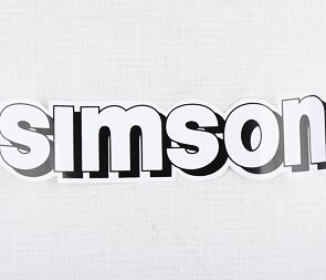 Sticker simson 215x50mm - white (Simson) / 