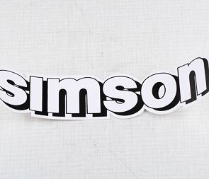 Sticker simson 215x50mm - white (Simson) / 