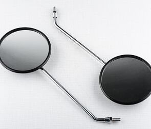 Rearview mirror Left + Right set - circle, M8x1.25 (Simson) / 